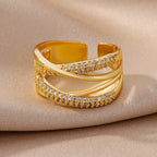 Zircon Gold Ring