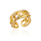 Zircon Gold Ring