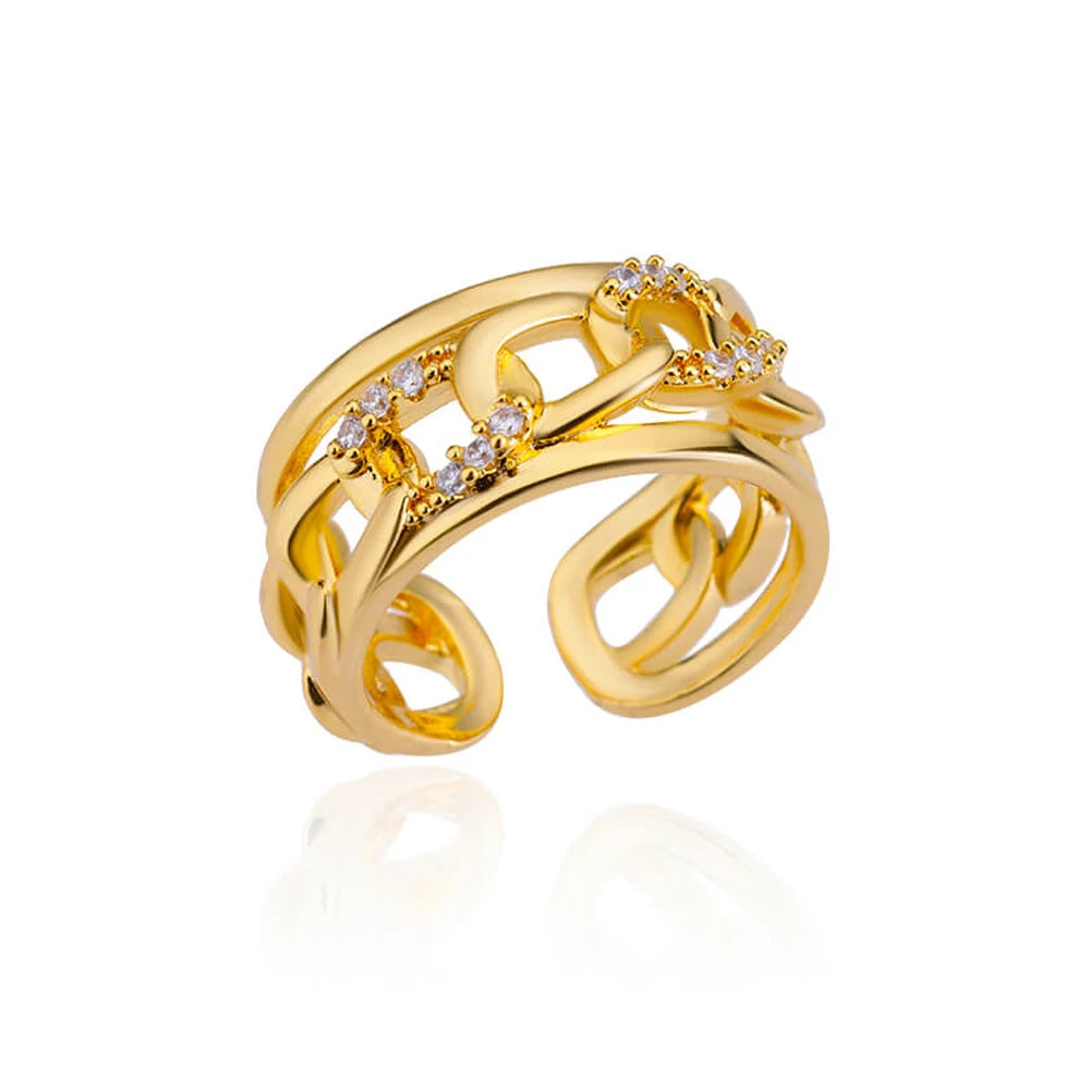 Zircon Gold Ring
