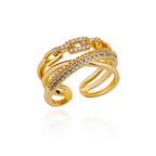 Zircon Gold Ring