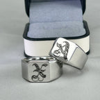 Initial Signet Ring