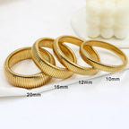 Gold Spiral Bangle