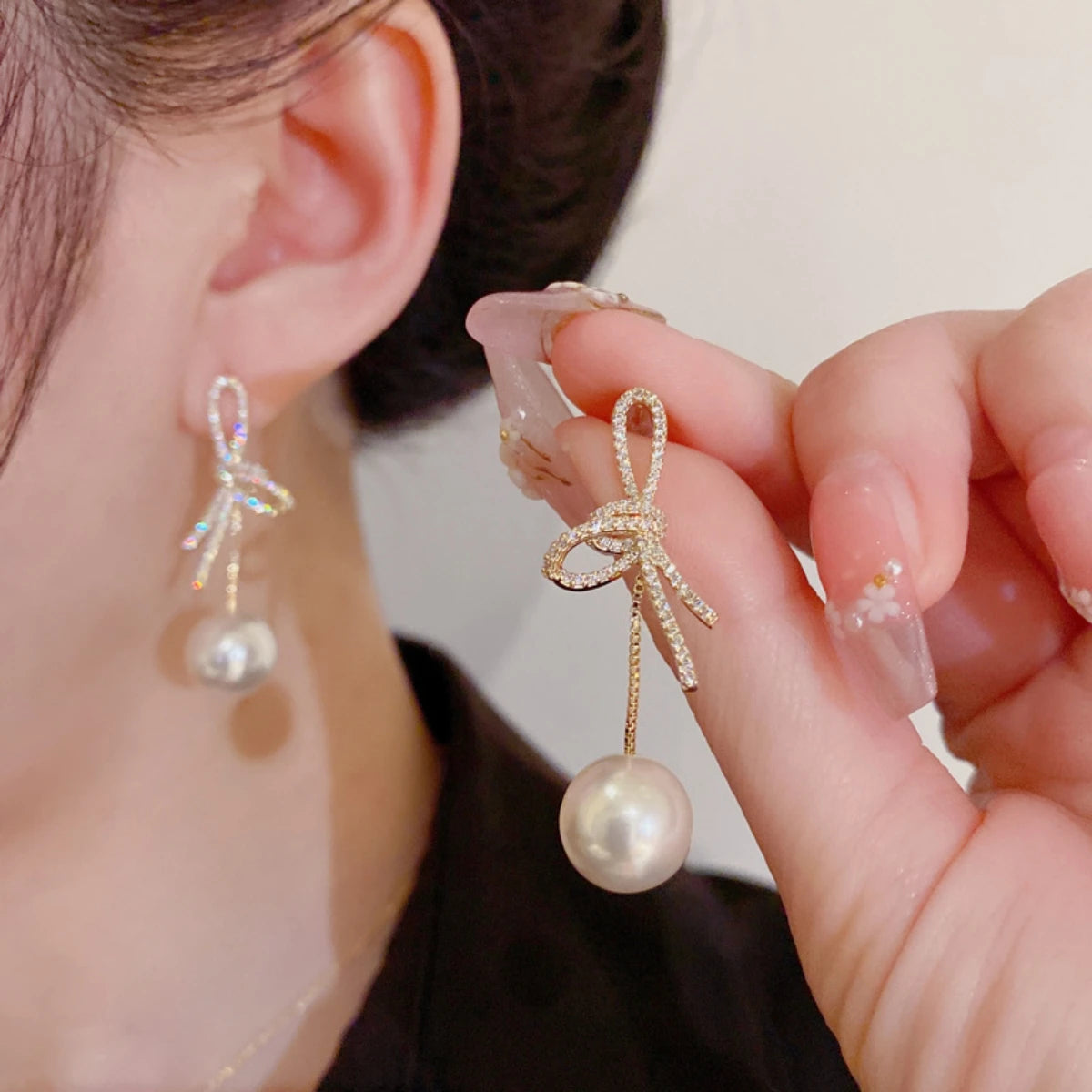 Pearl Tassel Earrings
