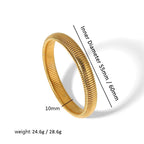 Gold Spiral Bangle