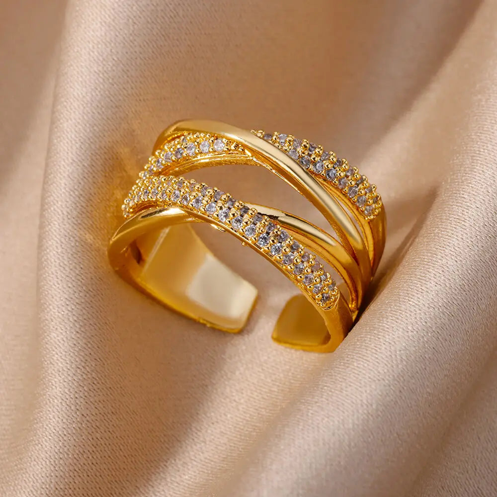 Zircon Gold Ring