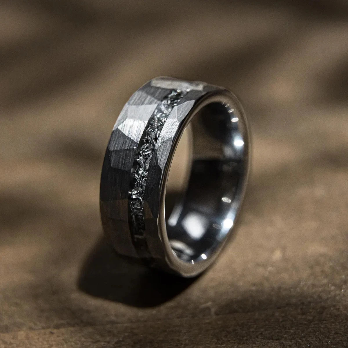 Meteorite Tungsten Ring