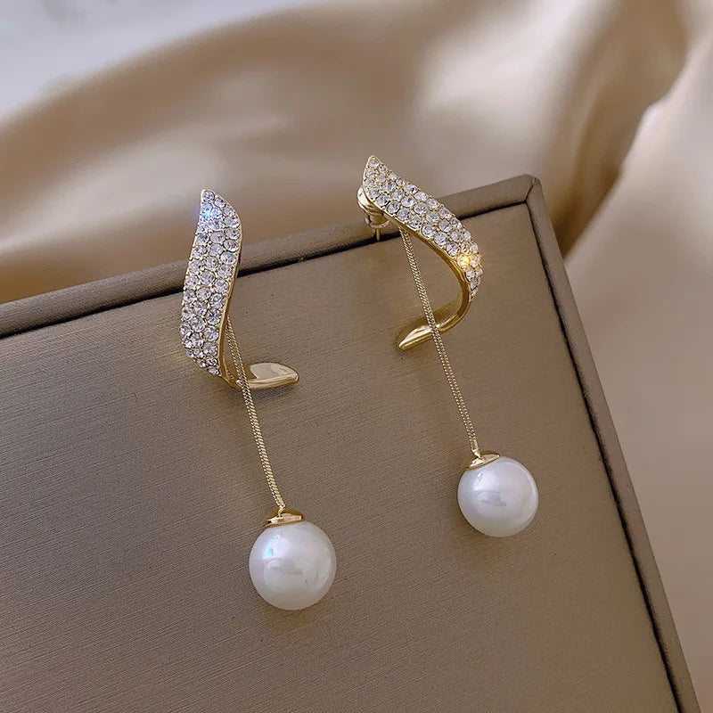 Pearl Tassel Earrings