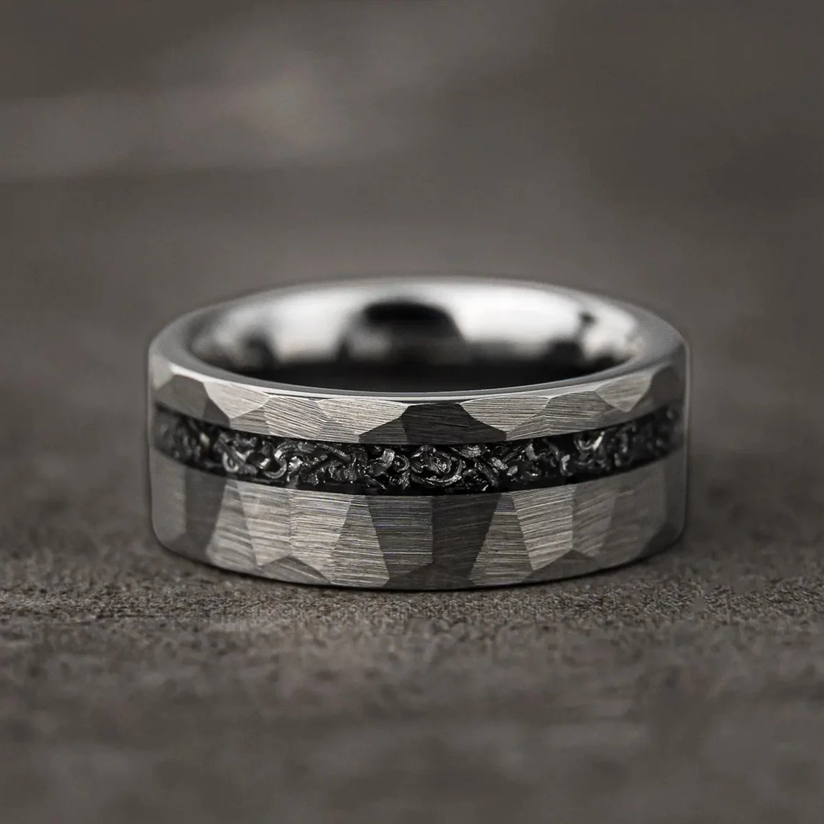 Meteorite Tungsten Ring
