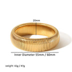 Gold Spiral Bangle