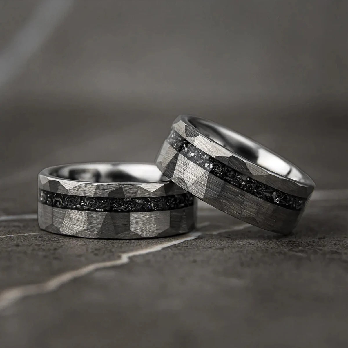 Meteorite Tungsten Ring