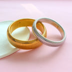 Gold Spiral Bangle